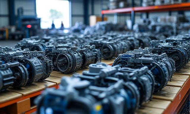 Automotive parts ready for just-in-time regional trucking from Southeast manufacturing facilities